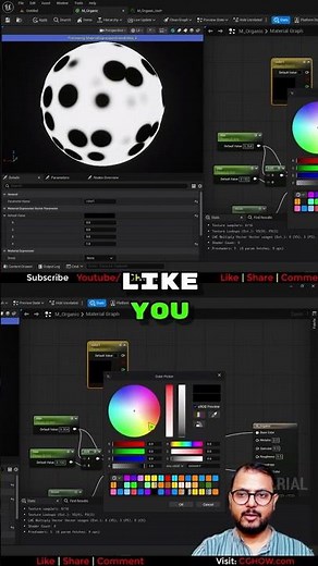 Creating Dynamic Colors in UE5! 🎨✨ #shorts