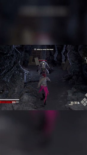 The player fights enemies in a dark cave #shorts