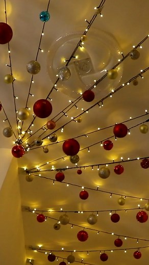 818K views · 7.4K reactions | Christmas Ceiling Decor Idea! ✨#creative #ceilingdecor #christmasvibe | Beamish DIY | Facebook