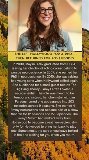 SHE LEFT HOLLYWOOD FOR A PHD—THEN RETURNED FOR 203 EPISODES