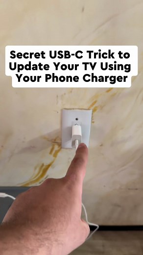 I discovered an amazing hidden trick with USB-C phone chargers that most people don't know about. We show you how to use your phone charger cable to update your TV by connecting it to the USB port behind your TV, then using a special app from Infotec Tutorials to install the latest software. This quick update transforms an old TV by adding new apps and eliminating freezing issues. #USBCTrick #TVUpdate #PhoneCharger #TechHack #SmartTV