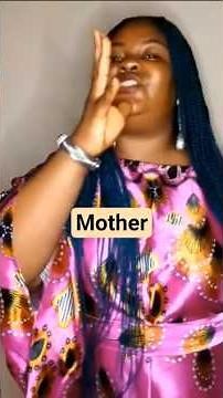 How to sign Mother in Sign language #signlanguage #deafinterpreter #nigeriasignlanguage