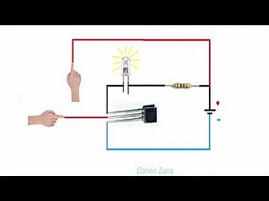 How to use your transistor as a switch - touch switch - 2N2222a (video 7)