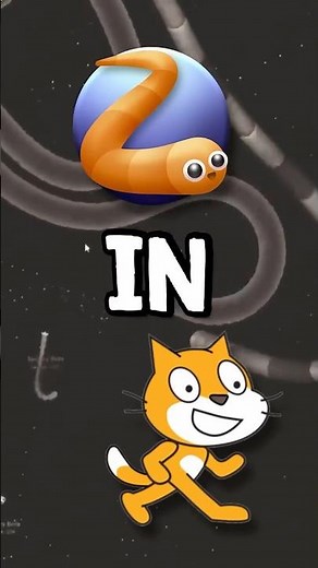 How to make a SLITHER.IO game in Scratch! #gamedev #scratch #shorts