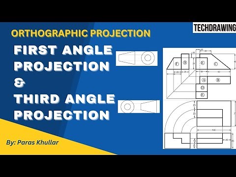 Difference between First Angle Projection and Third Angle Projection | Orthographic Projections