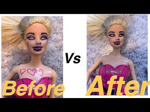 How To Remove Sharpie From Barbie Dolls!!