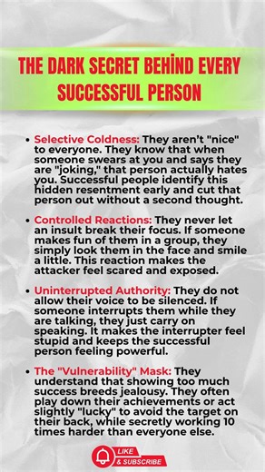 The DARK SECRET Behind Every Successful Person #psychology #darkpsychology #psycholgyfacts