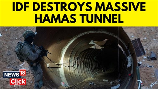 1.5K views · 12 reactions | IDF troops destroy 800-meter-long tunnel, just one kilometre from the border with Israel #IsraelHamasWar #Hamas #Palestine #Gaza | News18 | Facebook