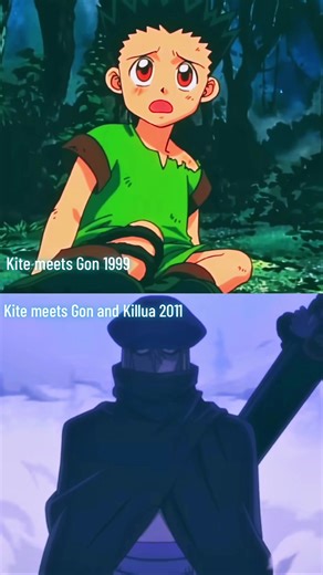 Kite Meets Gon and Killua: 1999 vs 2011 Comparison