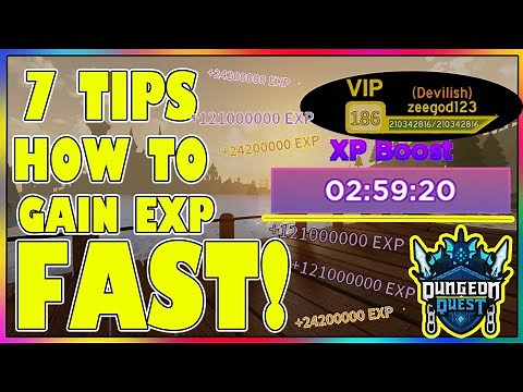 7 TIPS TO GAIN EXP FAST IN DUNGEON QUEST - ROBLOX