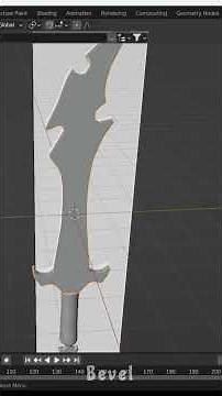 I Modeled a Cinematic Sword in Blender (Day 1/30) ⚔️✨ #3danimation #viral #3dcompositing