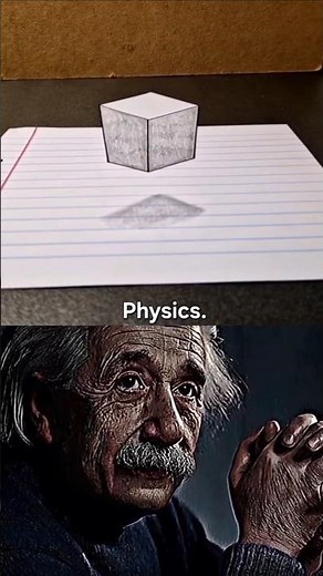 3D Floating Cube 😱 OMG #3ddrawing #art #cube #draw #drawing #opticalillusion #trick #shorts #fyp