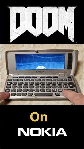 DOOM on Nokia 9210! 🕹️📱 Can it run? #Shorts