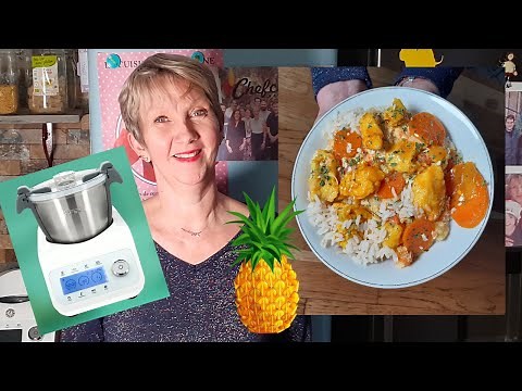Poulet au Curry, coco, carottes et ananas au COMPACT COOK PRO
