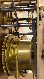 Close up action of striking on a Longcase Clock with Count Wheel Striking System #clockmaker #grandfatherclock #horology #reelsfacebook #reels | The British Clockmaker