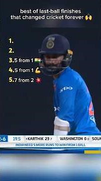 Best of last-ball finishes that changed cricket forever