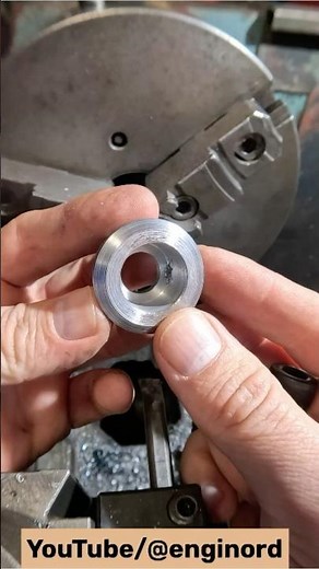 Machining a cap on a manual lathe - from start to finish #SatisfyingCuts #MachiningASMR #lathe