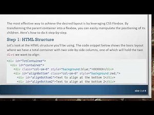 Aligning divs to the Bottom of Their Parent Container in CSS