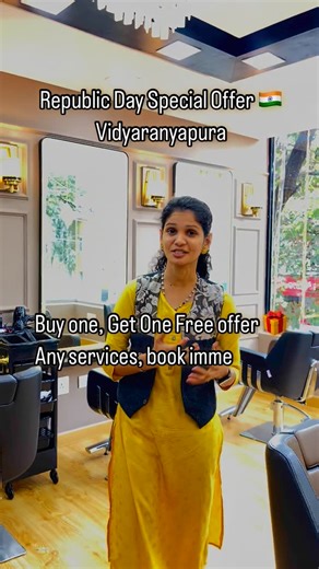 lushsalon&spa.vidyaranyapura on Instagram: "🎉 Republic Day Special Offer in Vidyaranyapura! 🇮🇳 Celebrate this Republic Day with an exciting Buy One, Get One Free offer! 🎁 📅 Republic Day – Limited Time Only! 📍 Vidyaranyapura ✨ Don’t Miss Out: Book now and double the fun with this amazing deal! Immediate bookings are open – secure your spot today! 📞 Contact us: 8050903815 Let’s make this Republic Day unforgettable! 🎉 #RepublicDayOffer #BOGODeal #Vidyaranyapura"