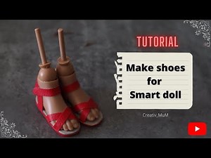 DIY - EASY Smartdoll Shoes | FREE PATTERN | Sandals | doll shoes