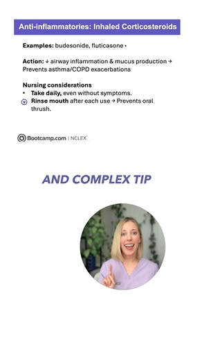 3.3K views · 72 reactions | Comment "Crash Course" to get our high-yield full crash course video about Asthma & COPD Medications. #NCLEX #nursingstudent #nursingschool | NCLEX Bootcamp | Facebook