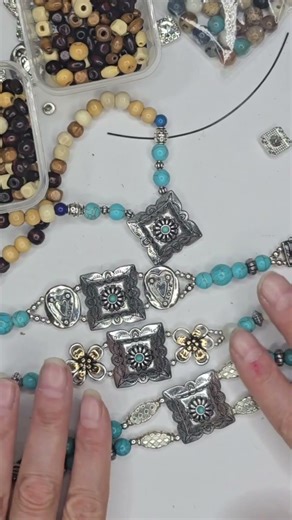 2 hole Slider Beads make great focal beads and act as inspiration.