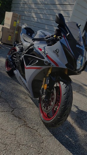 2024 GSXR-1000 M4 exhaust install by @tuckandroll89 #shoplife #bikelife #suzuki #gsxr1000 #gsxr #m4 #m4exhaust #mooremafia