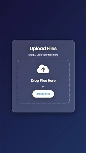 📂 Modern File Upload UI