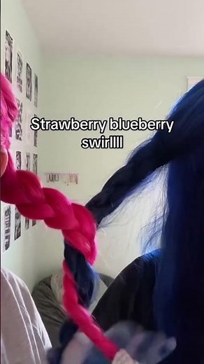 This Strawberry Blueberry Swirl Might Be My Favorite Color Ever 😭🍓🫐 sophies_main26 #hairtok #fyp