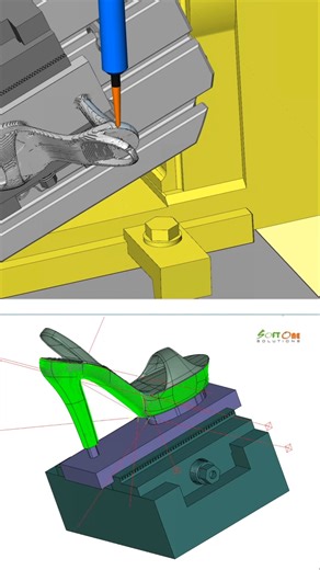 NCG CAM Mill Multiaxis Simulation #ncgcam #mill5axis #nxcam #powermill #mastercam #solidcam