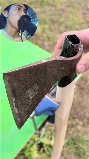 how to install a strong axe handle #creativeidea
