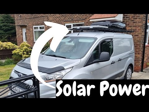 Solar Panels Installed On My Ford Transit Connect Camper Conversion Micro Camper Conversion