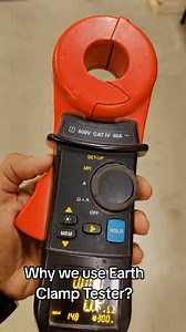 كلامب،#Earth_Clamp_Tester يستخدم في الأنظمة المؤرضة مسبقاً دون الحاجة إلى فصلها. - يقيس الجهاز التيار المُتسرب في حلقة الأرضي لحساب المقاومة.⚡️⚡️⚡️ #كهربائيات ___________ #الأنظمة_الكهربائية #جهاز_قياس_مقاومة_الأرضي | كهربائيات