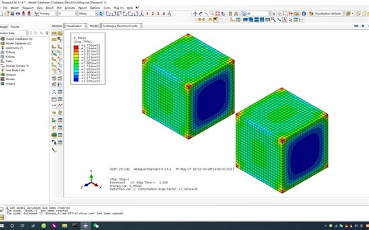 【Abaqus】第二十四讲：通过Spring弹簧单元模拟线性弹簧