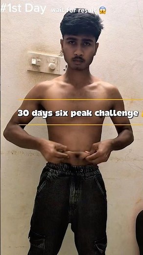 Day 1 | 30 Days Six Pack Abs Challenge 💪🔥 | Abs Workout at Home #1 #shorts #workout