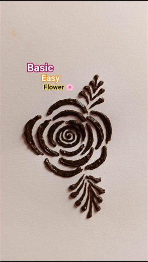 Easy Spiral Mehndi Design| Simple Beautiful Mehndi Design for Beginners#henna#shorts#mehndi#ytshorts