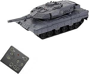 Mini Remote Control Tank Combat Tracked Military Tank Model Simulation Tiger Popular Toy Puzzle Toy Boy (Grey)