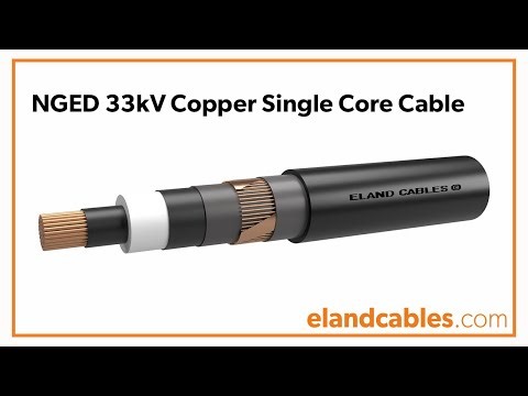 NGED 33kV Copper Single Core Cable Animation