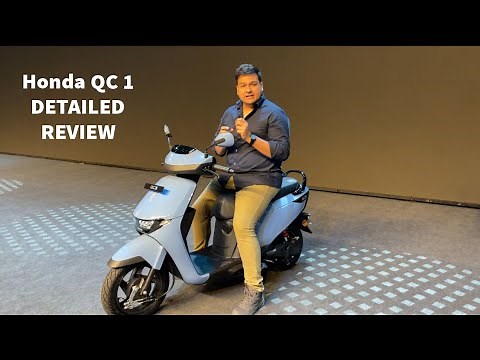 Honda QC1 Electric Scooter Detailed Walkaround Review | Battery, Range, Top Speed & Features