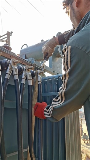 Transformer Installation #electrician #electricianwork #shorts #ElectricalSafety #Lineman