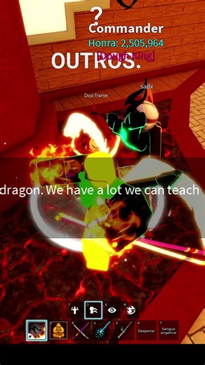 White belt in the dojo trainer... #bloxfruits #roblox