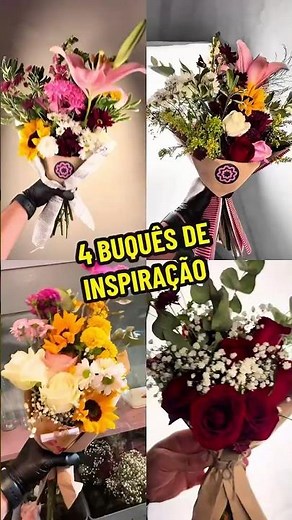 4 buquês de flores de inspiração para você na hora de dar um presente #buquê #flores #buquedeflores