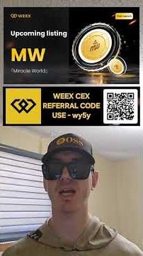 $MW - MIRACLE WORLD TOKEN CRYPTO COIN HOW TO BUY MW WEEX CEX POLYGON BLOCKCHAIN BNB BSC ETHEREUM NEW