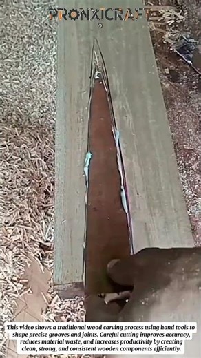 Traditional Wood Carving Technique | Precision Hand Tool Woodworking