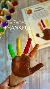 17K views · 65 reactions | Thankful TURKEY 旅 Kids Hand Print Craft...