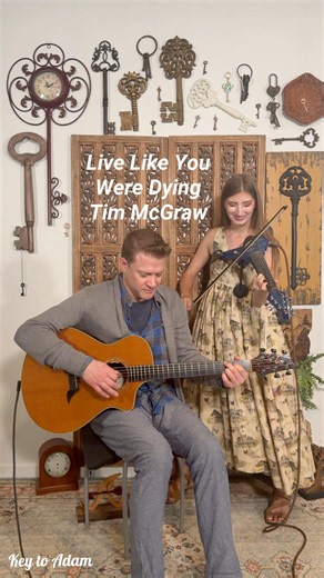 Live Like You Were Dying by Tim McGraw on electric violin and guitar #music #violin #guitar #song