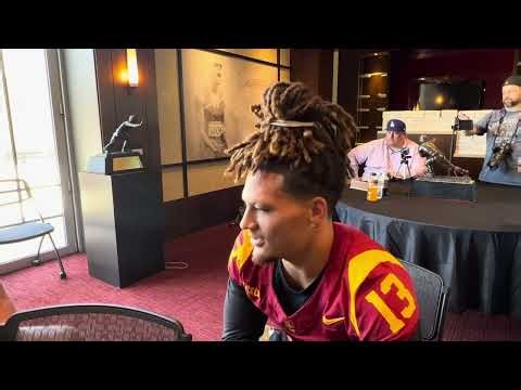 USC linebacker Mason Cobb previews Trojan season at USC football media day