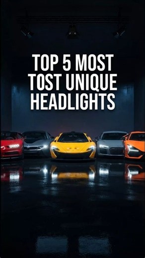 Top 5 Cars With The Most Unique Headlights 💡🚗