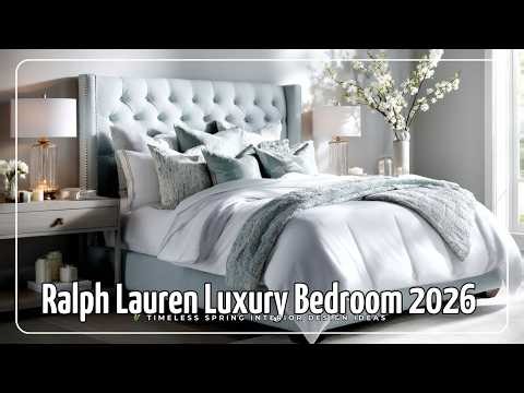 Ralph Lauren Luxury Bedroom 2026 🌿 Timeless Spring Interior Design Ideas