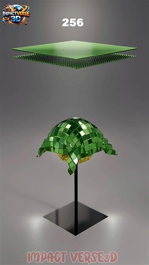 1M 3D Cloth x Gold Spiky Sphere Sim | Which Looks Best? #3danimation #satisfying #asmr